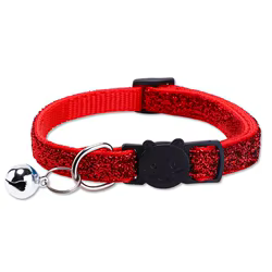 Collar para gato con cascabel y cierre de seguridad ajustable
