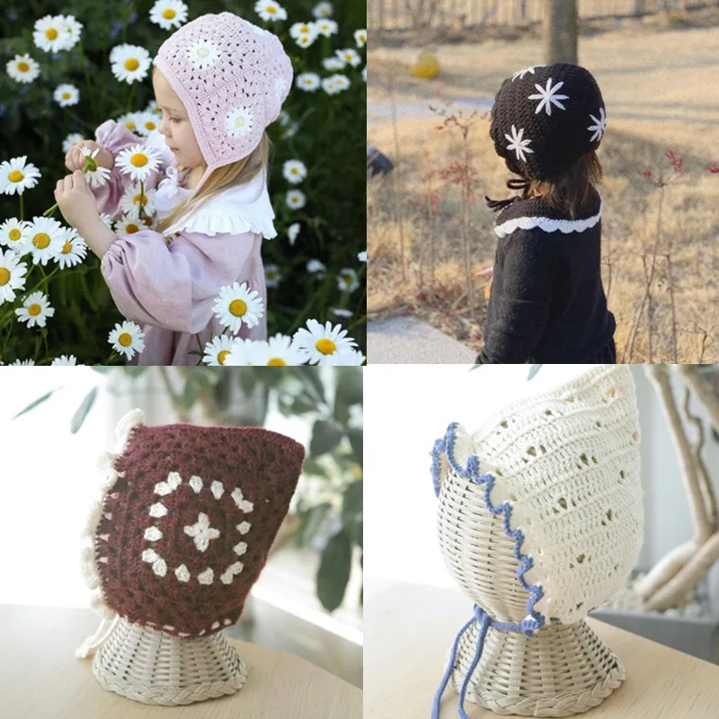 Gorro de punto con orejeras para niña – Lana suave ajustable - imagen 2