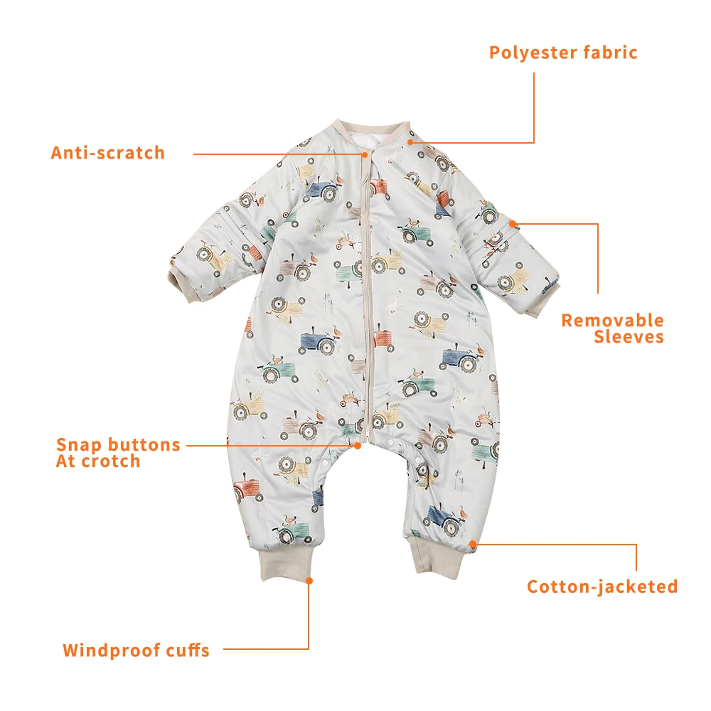 Saco de dormir HappyFlute polar con algodón para bebé 0-6 años
