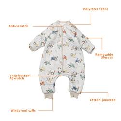 Saco de dormir HappyFlute polar con algodón para bebé 0-6 años