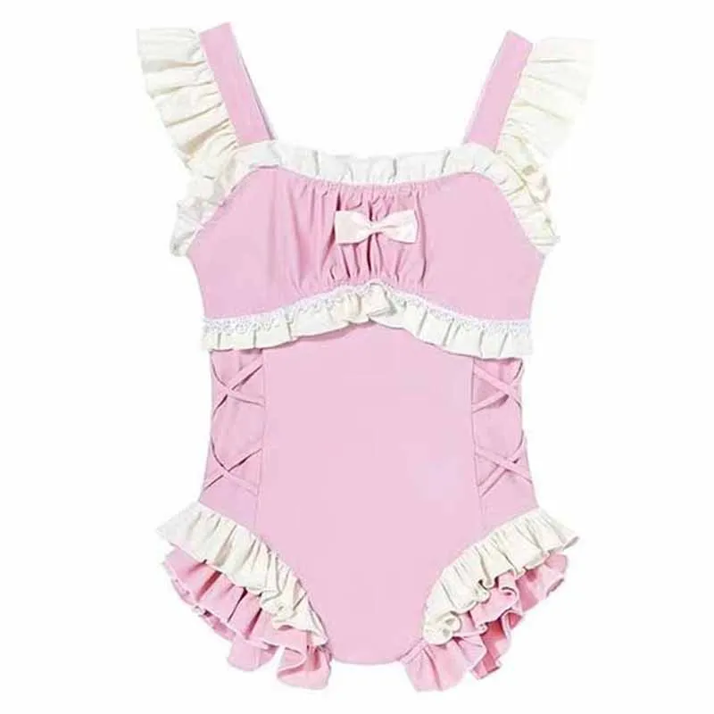 Traje de baño niña de una pieza con lazo – dulce - imagen 4