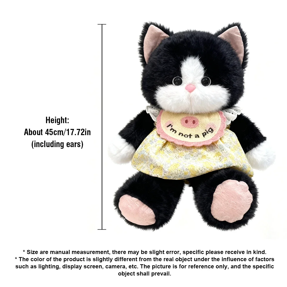 Peluche de gatito suave tipo visón para niños, almohada tierna - imagen 4