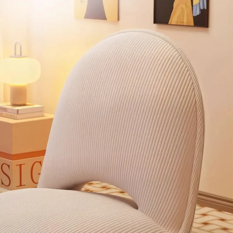 Sillón puff plegable con respaldo de felpa para salón y dormitorio - imagen 2