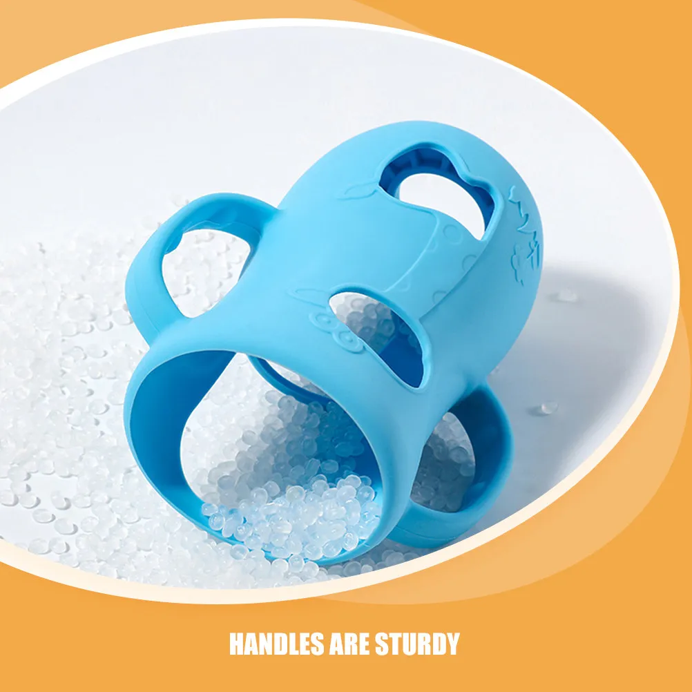 Fundas de silicona para biberones antideslizantes suaves - imagen 2