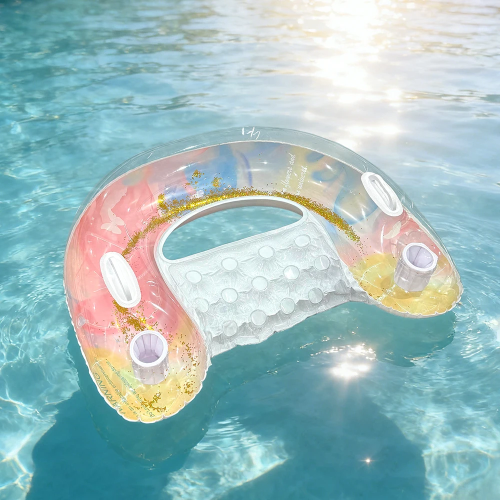 Silla flotante inflable para piscina y playa – asiento individual - imagen 5