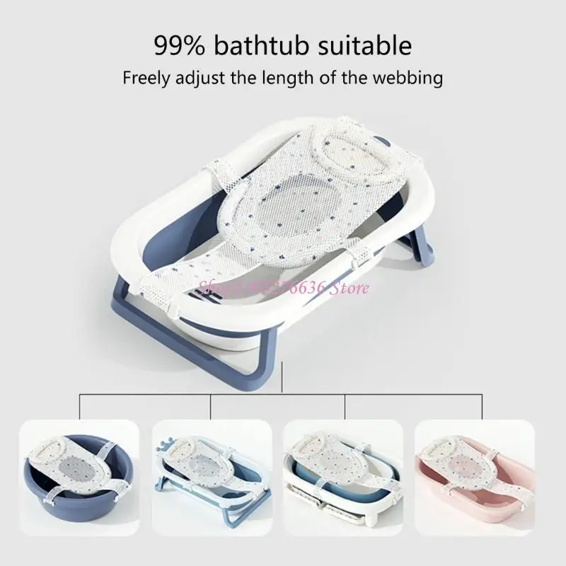 Bañera para recién nacidos con soporte tipo red ajustable unisex - imagen 3