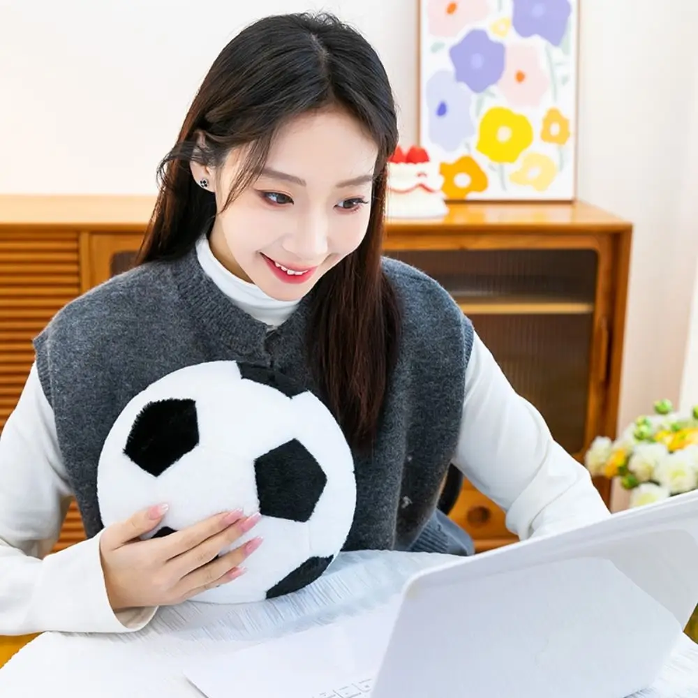 Peluche balón de fútbol redondo suave tipo almohada para niños - imagen 3