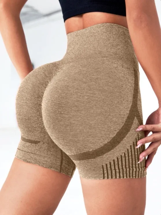 Shorts de yoga sin costuras tiro alto secado rápido - imagen 5