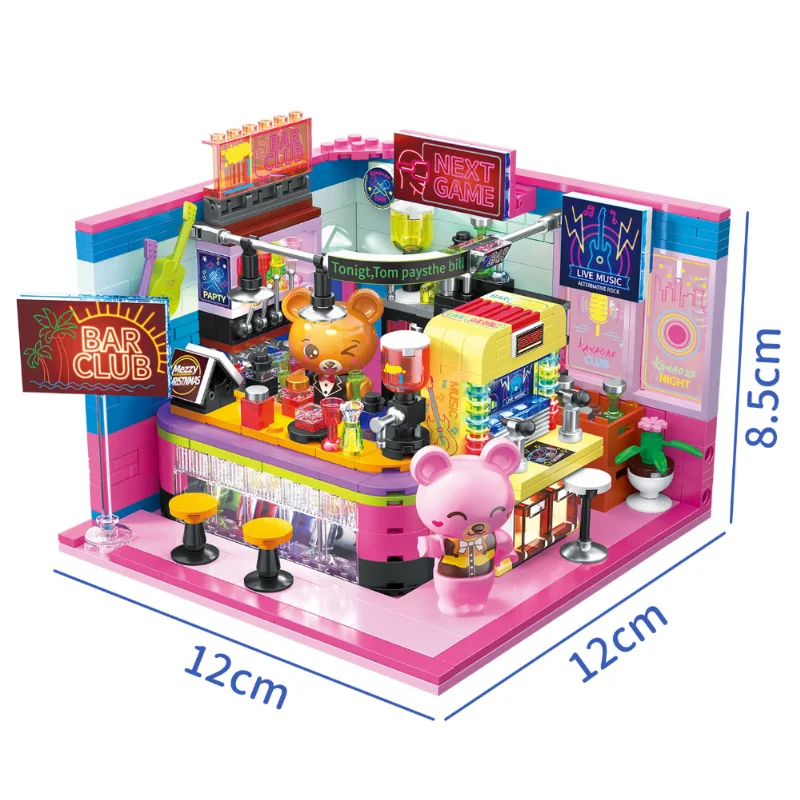 Juego de construcción Café Oso – Bloques juguete para niños - imagen 5