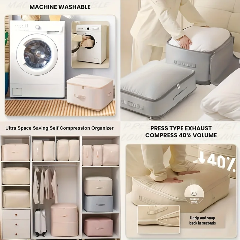 Bolsas de compresión para almacenamiento, resistentes y ahorran espacio - imagen 2