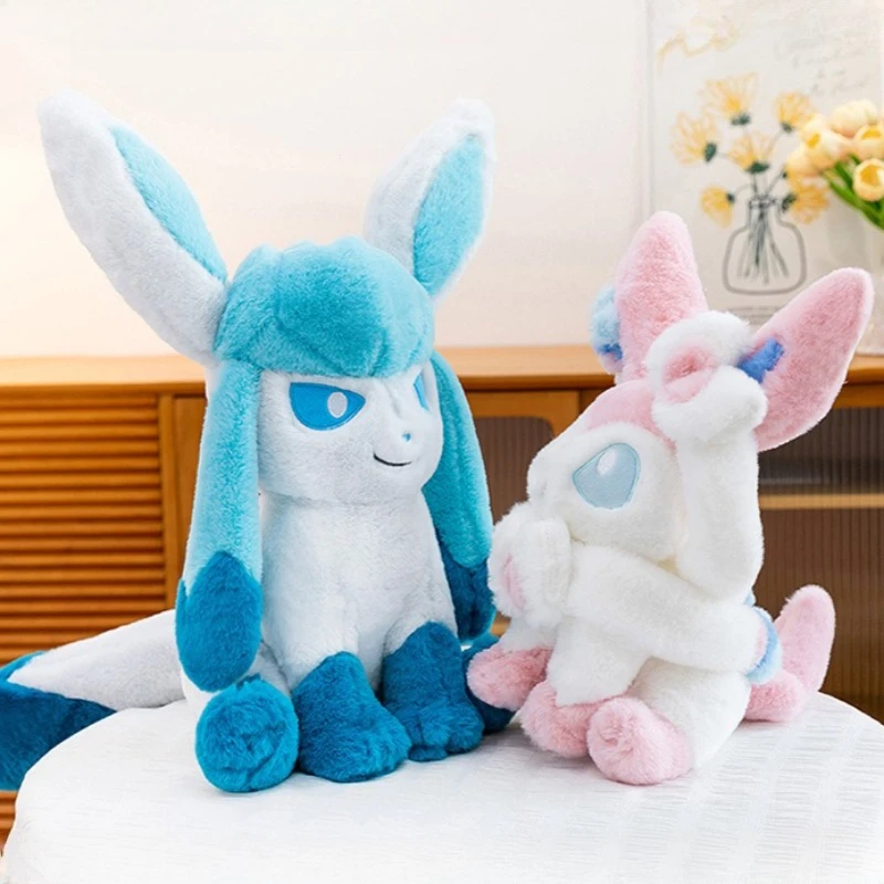 Peluche de Sylveon Pokémon gigante, Glaceon y Eevee para niños - imagen 3