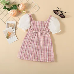 Milangel Vestido manga abullonada niña