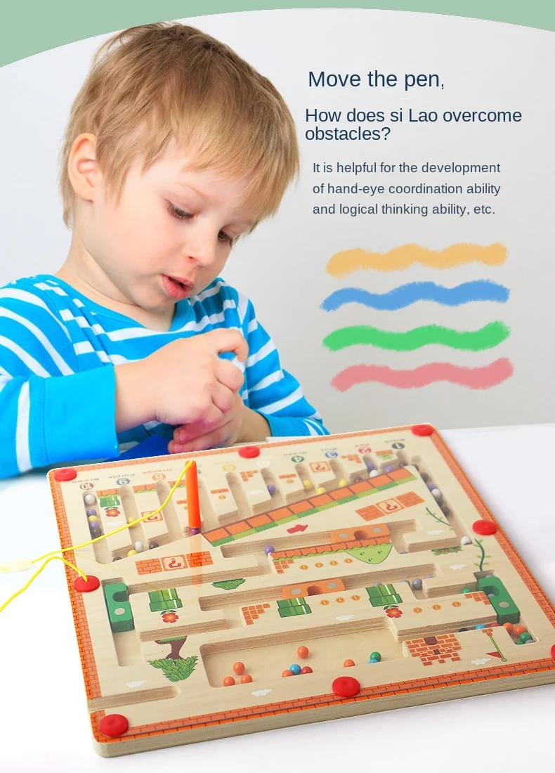 Juguete educativo Montessori de madera