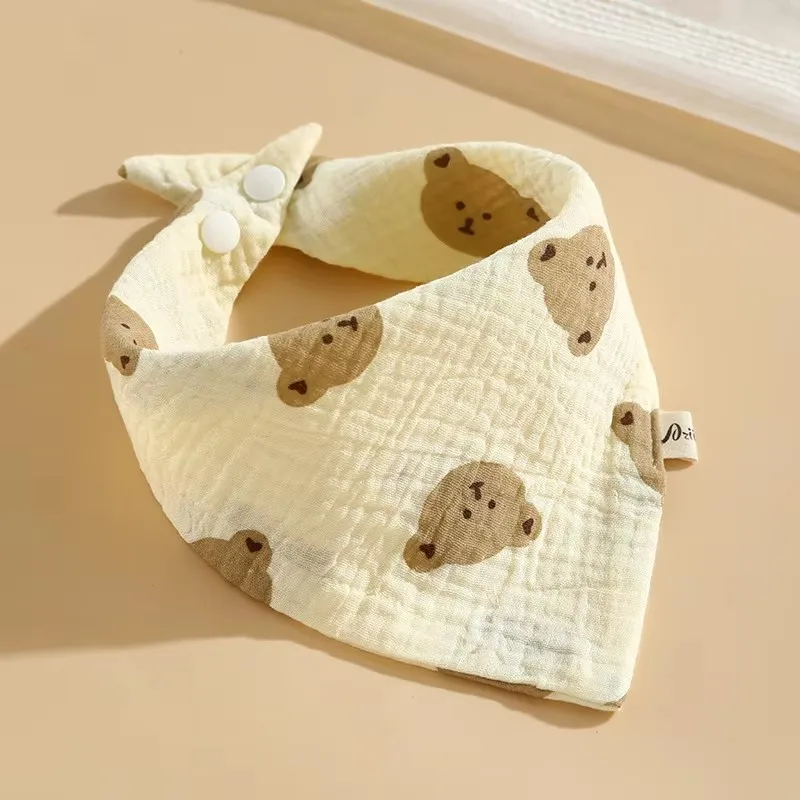 Babero de muselina orgánica para recién nacido – Absorbente y suave - imagen 2