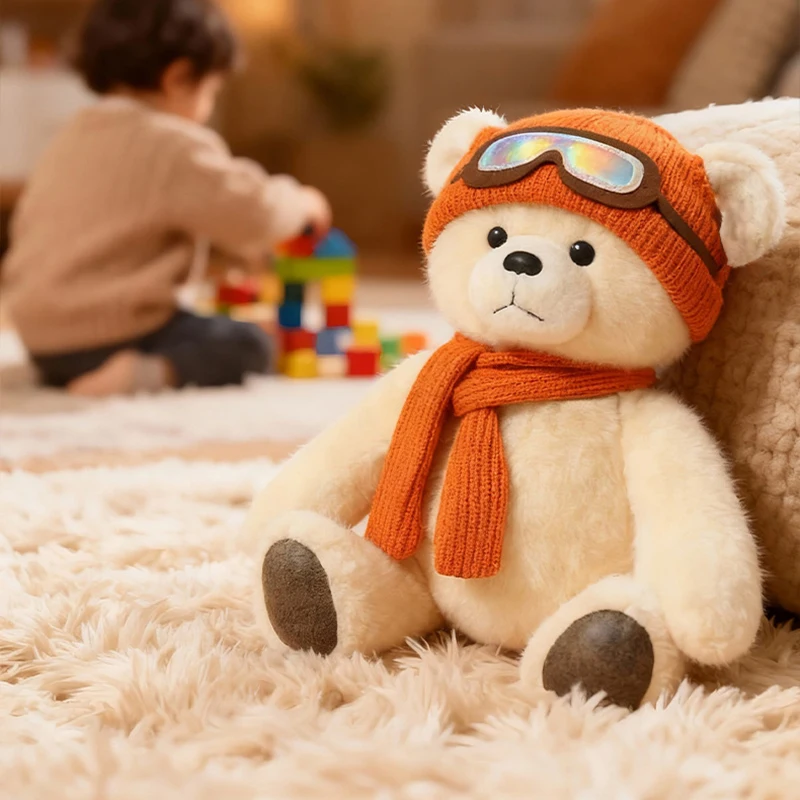 Peluche de oso con capucha kawaii, suave y ideal para regalar - imagen 3