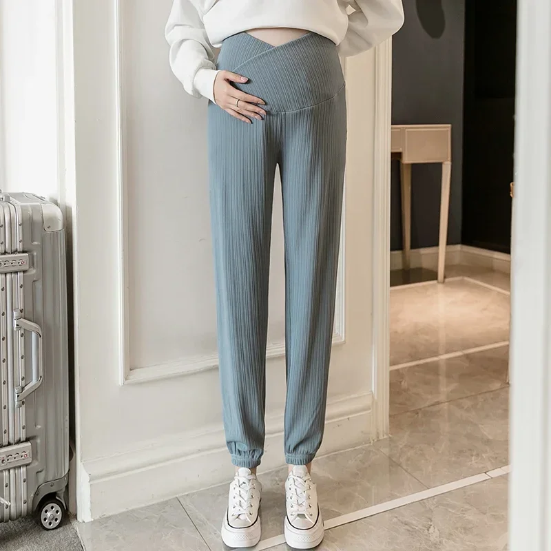 Pantalones maternidad algodón fino para embarazo primavera y otoño - imagen 2