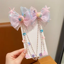 Mahji Tocado de sirena para niñas con flecos - Accesorios de cabello