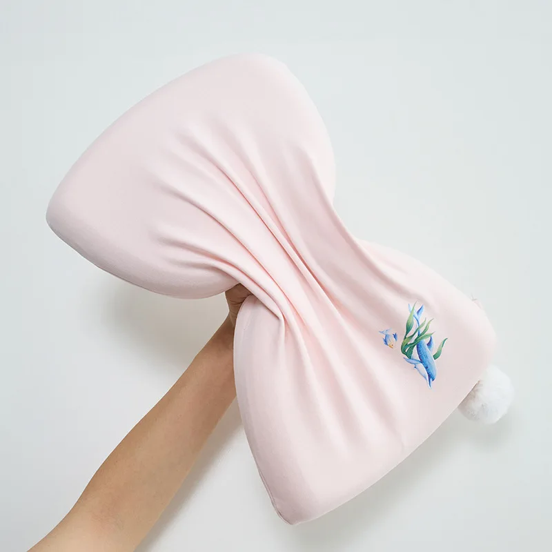 Almohada infantil de algodón viscoelástica con núcleo lavable extraíble