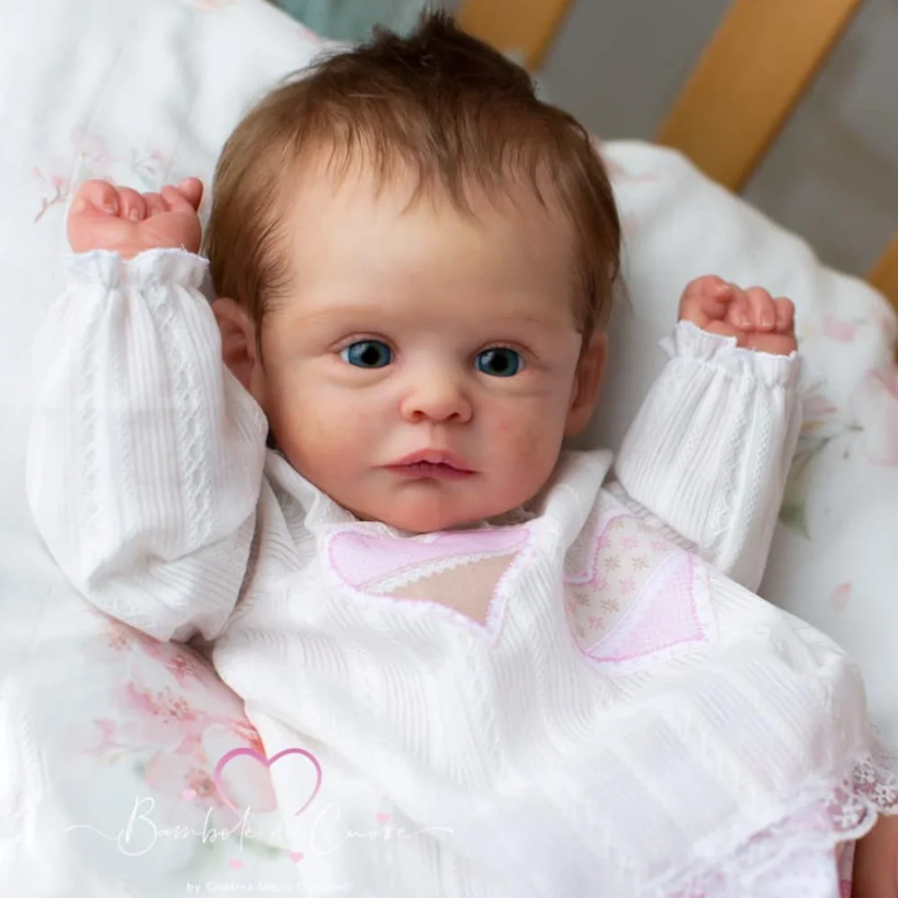 Muñeco bebé Reborn Joleen de vinilo sin pintar realista - imagen 5
