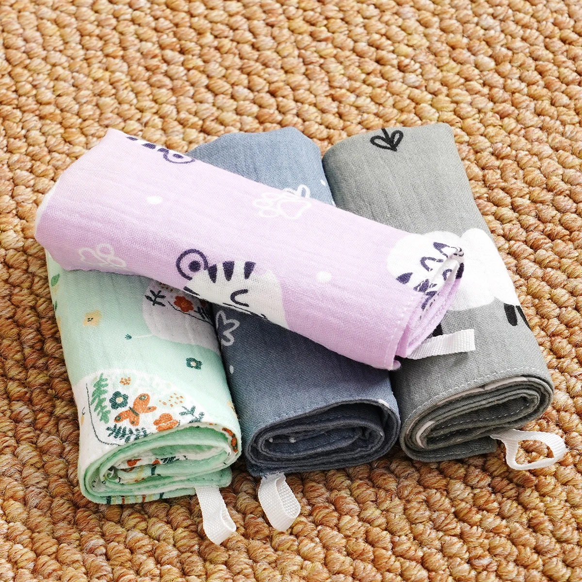 Toallitas gasa algodón absorbente para bebé recién nacido - imagen 4
