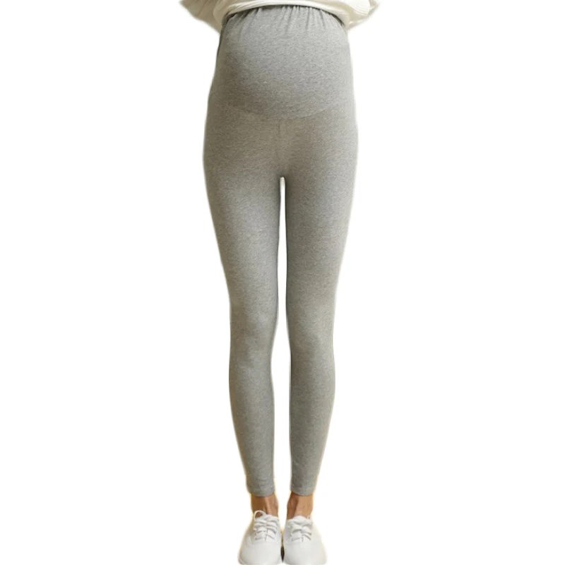 Leggings de maternidad de cintura alta elásticos tejidos suaves - imagen 4