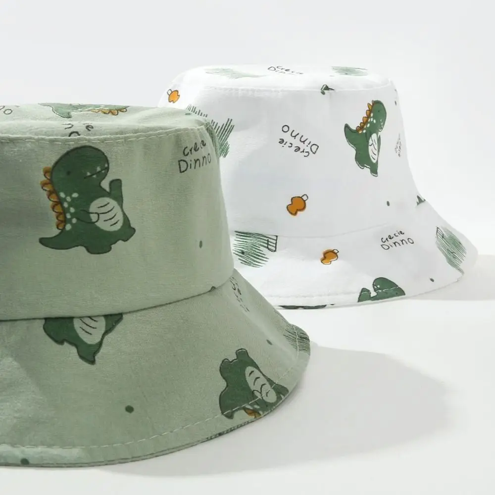 Sombrero pescador anti-UV de dinosaurios para niños y niñas - imagen 3