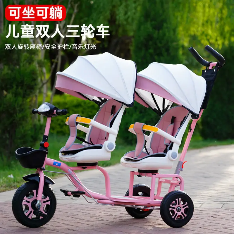 Triciclo infantil con asiento para un segundo niño - imagen 5