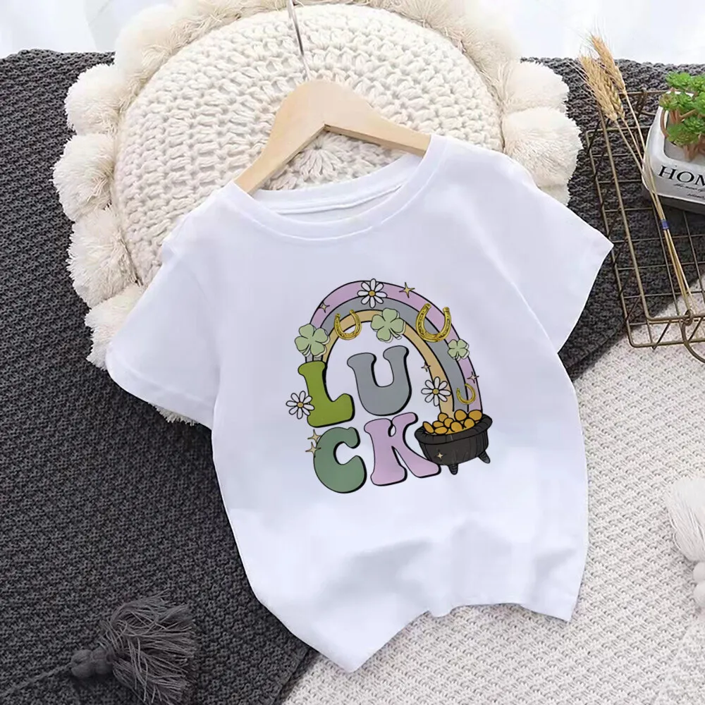 Camiseta San Patricio con amuleto de la suerte para niños - imagen 4