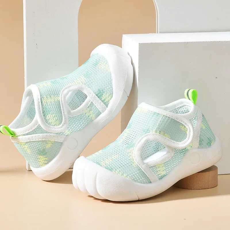Zapatillas bebé de malla transpirable con suela antideslizante - imagen 4