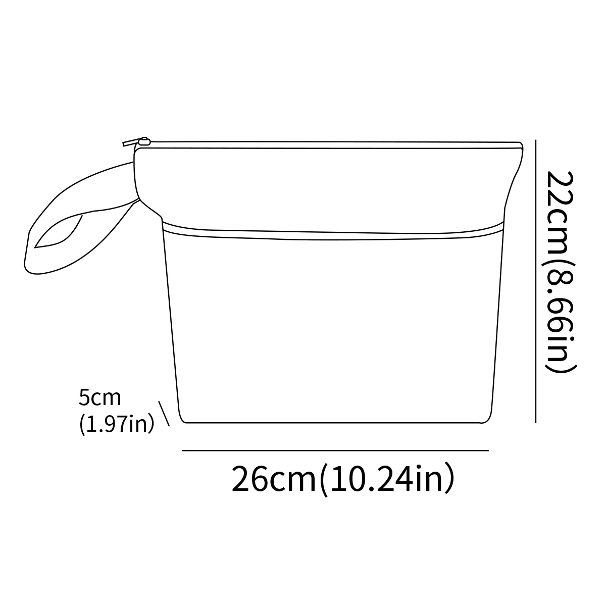 Elinfant Bolsa impermeable para pañales húmedos y secos portátil - imagen 3