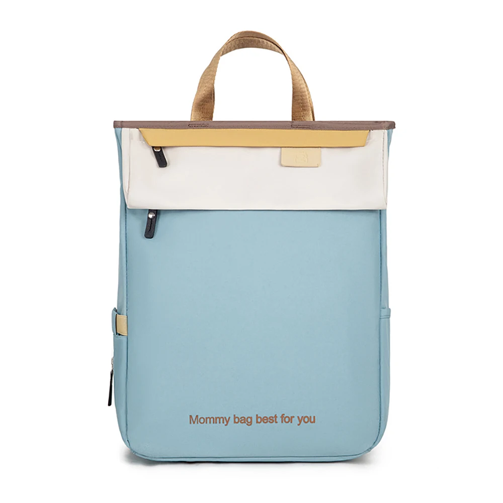 Mochila de pañales bloques de color ligera e impermeable - imagen 5