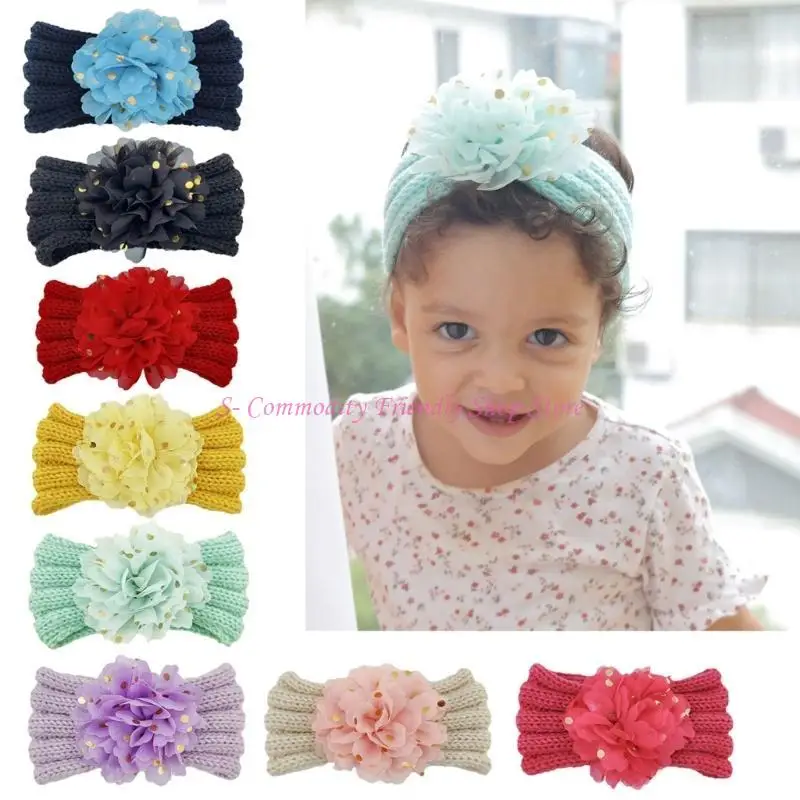 Diadema de turbante con flores para bebé y niña - imagen 4