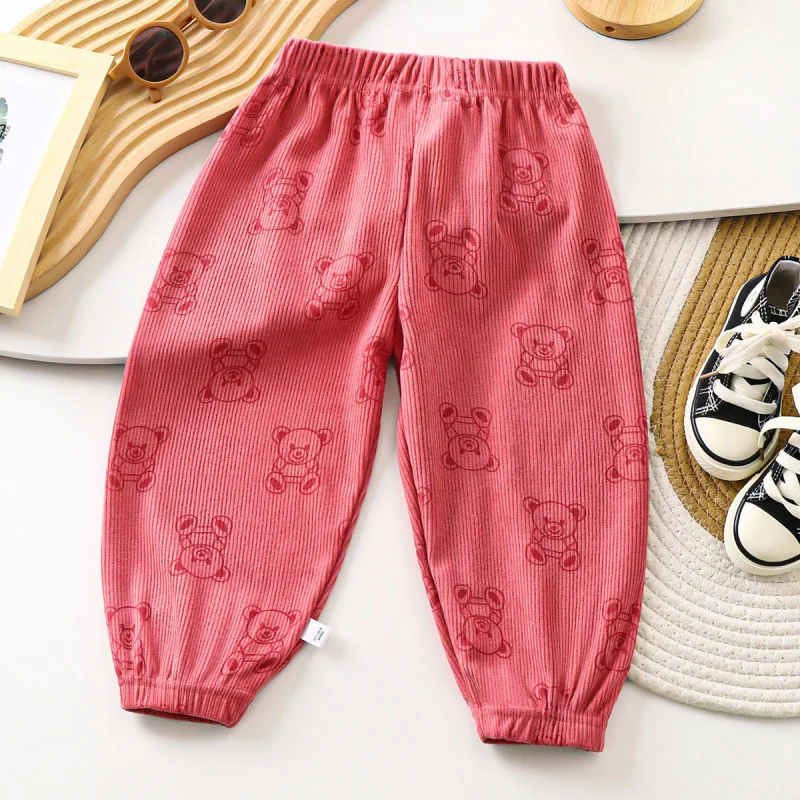 Pantalones chándal niños casuales finos con cordón – Primavera y otoño - imagen 2