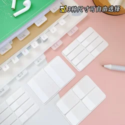 Pegatinas de índice adhesivas para cuaderno – Transparentes escolares