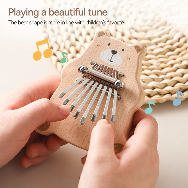Kalimba musical para niños – Juguete Montessori de 8 teclas - imagen 4