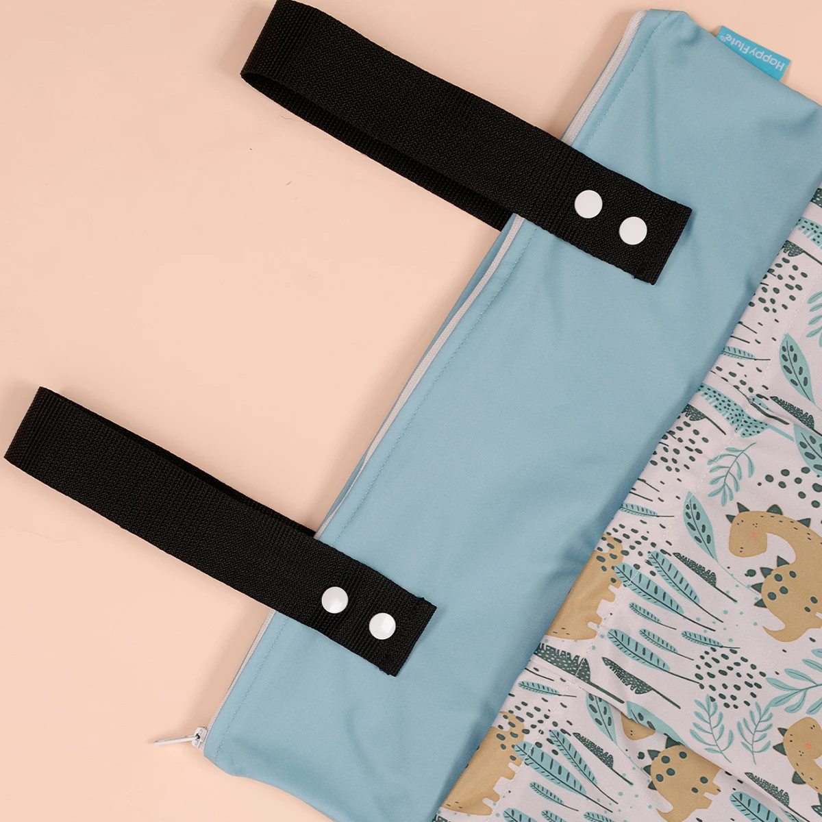 Bolsa pañales impermeable con cremallera seca húmeda estampado moda - imagen 2