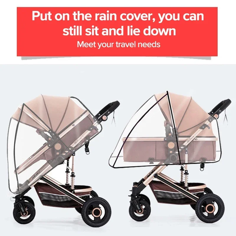 Funda impermeable para cochecito de bebé – Protección contra lluvia - imagen 4