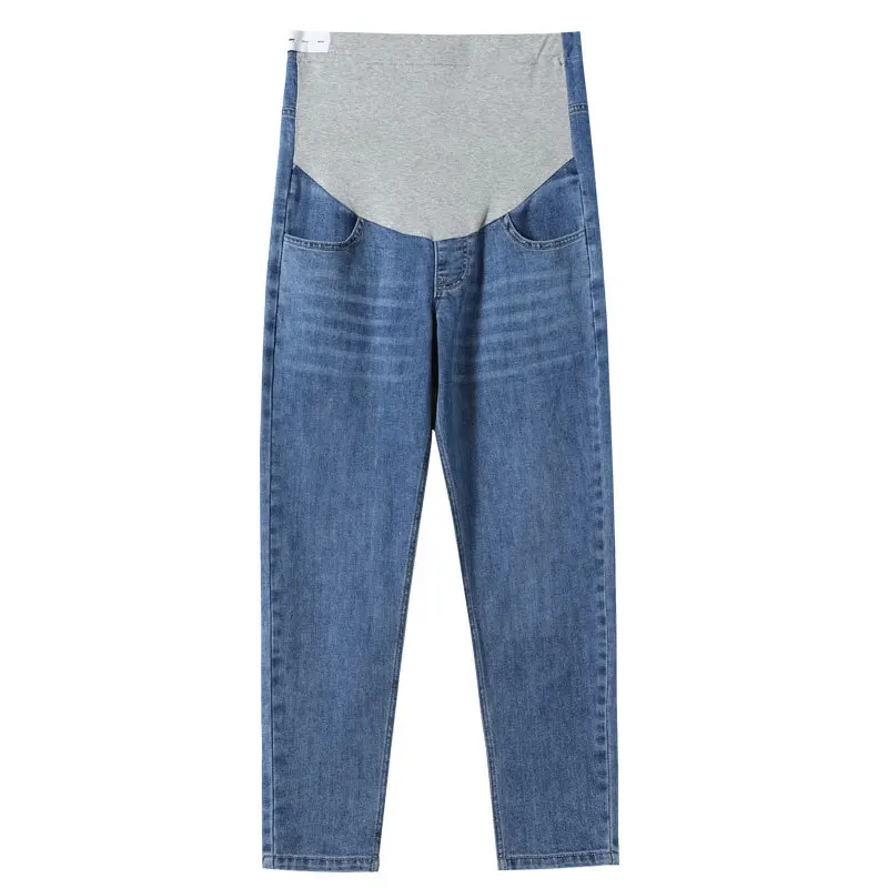 Pantalones de maternidad vaqueros de pierna ancha para primavera - imagen 3
