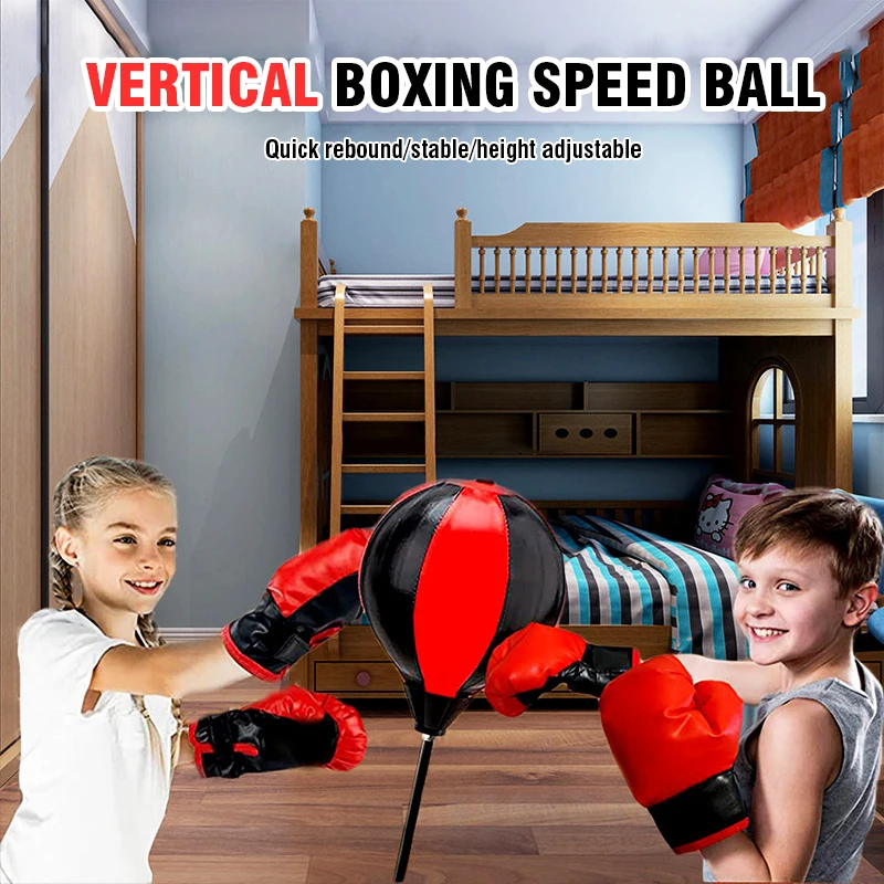 Set de boxeo infantil con guantes y pelota de velocidad - imagen 5