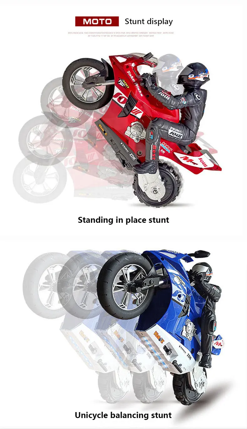 Moto RC todoterreno en diferentes superficies