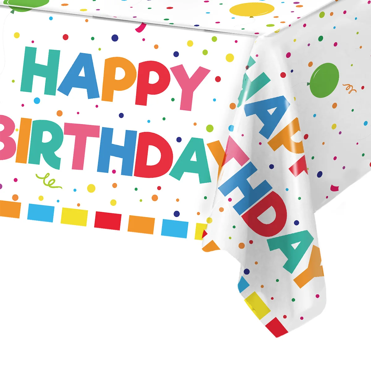 Mantel fiesta cumpleaños con globos – Decoración infantil para mesa - imagen 2