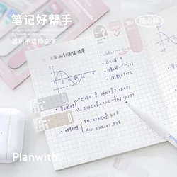 Notas adhesivas – papelería escolar transparente y duradera para clase