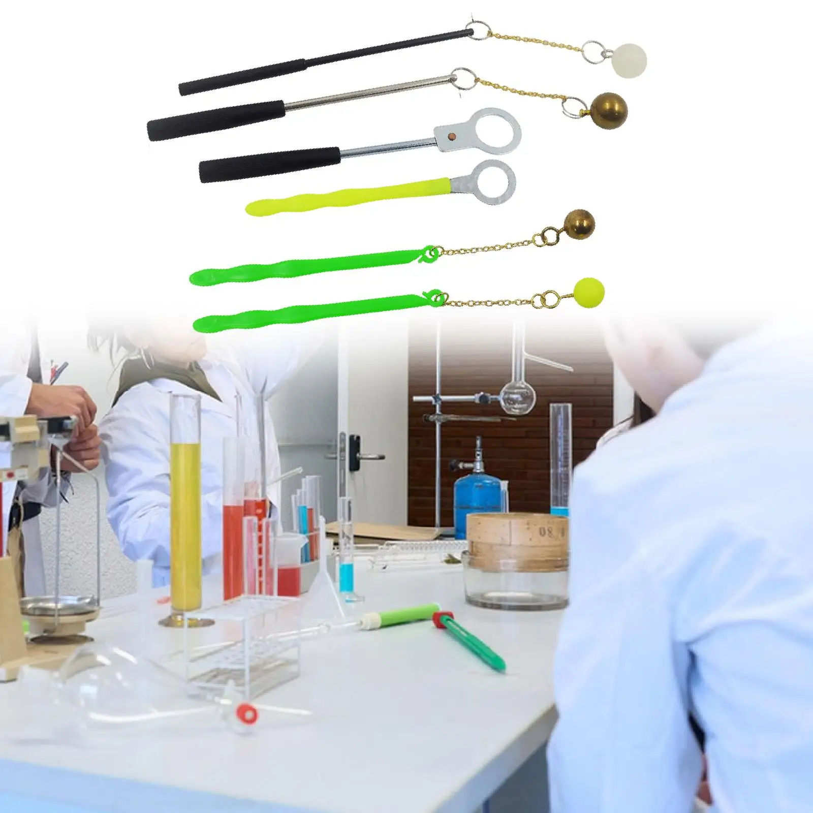 Kit de experimentos de física con anillos y bolas térmicas - imagen 2