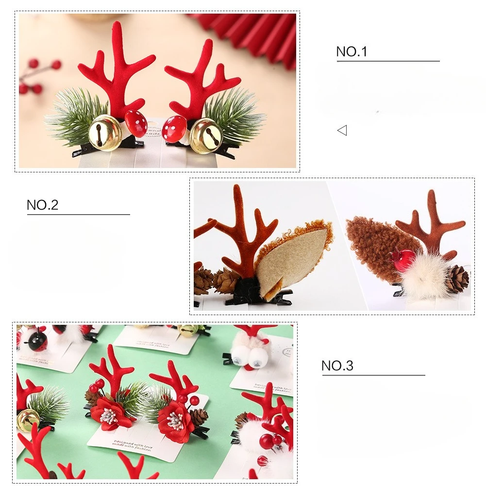 Detalle de horquillas decorativas para peinado infantil