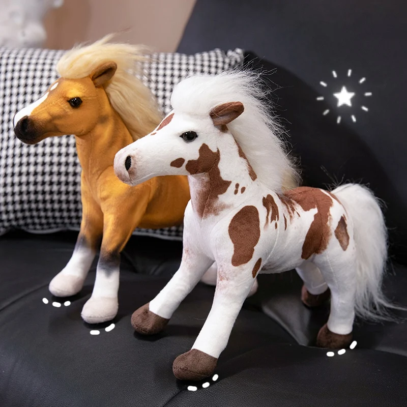 Peluche caballo suave para niños, cojín de regalo de cumpleaños - imagen 3