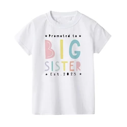 Camiseta a juego Big Bro Little Sis para hermanos – Cuello redondo