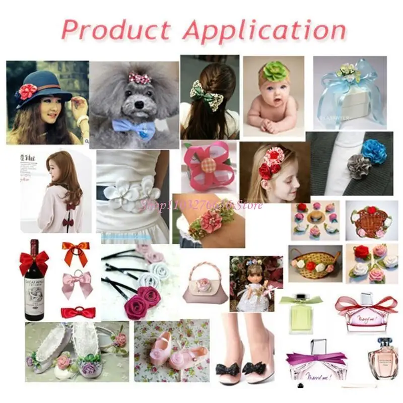 Aplicación de rosas de cinta en proyectos de costura