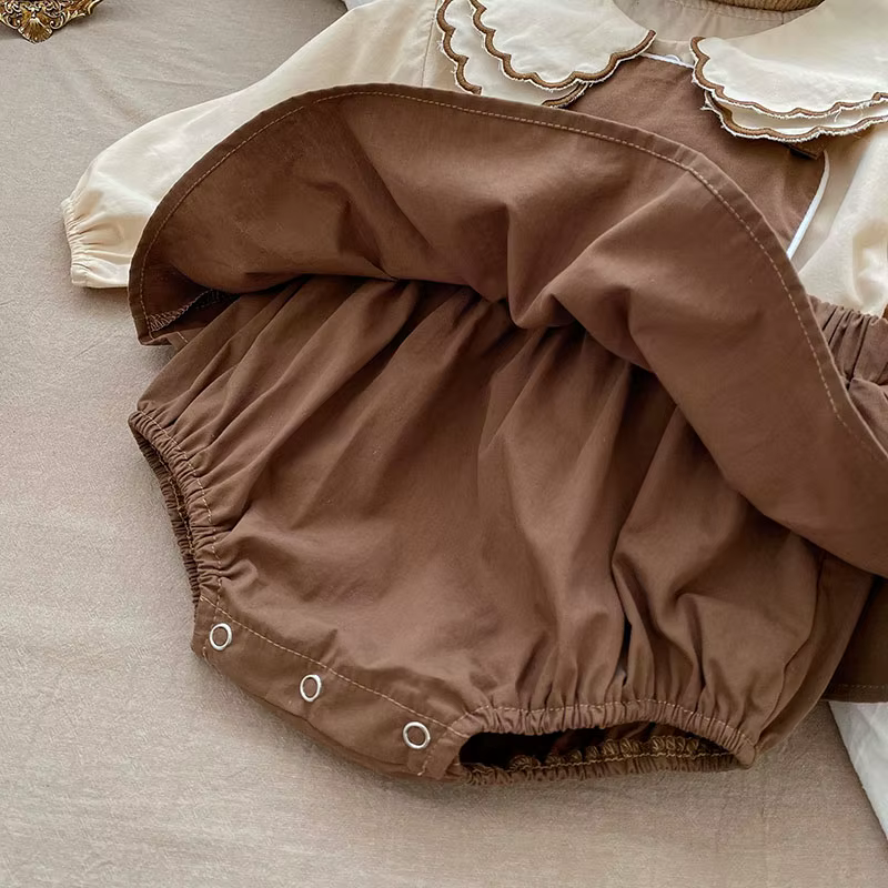 Conjunto de otoño para bebé niña – Blusa y body de algodón - imagen 4