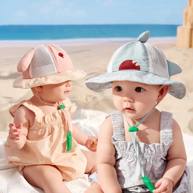 Gorro pescador bebé transpirable de malla con protección UV verano - imagen 5