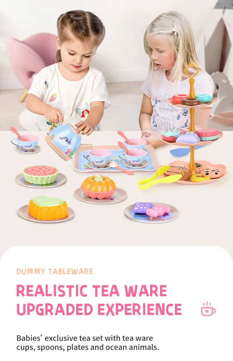 Detalles del juego de té de hojalata